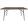 vente-unique Gartentisch 160 x 80 x 74,5 cm Braun/Schwarz