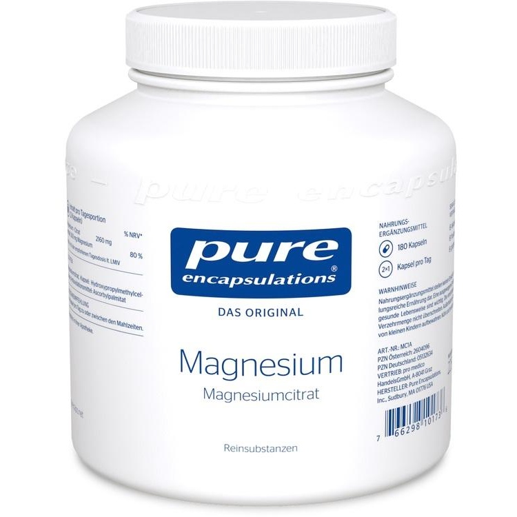 pure encapsulations magnesium magnesiumcitrat 180
