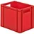 La-Ka-Pe Transportstapelbehälter L400xB300xH320mm rot PP Seitenwände geschl.LA-KA-PE