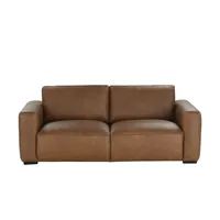 Sofa.de Einzelcouch Leder 1-Sitzer Beige