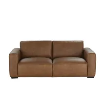 Sofa.de Einzelcouch Leder 1-Sitzer Beige