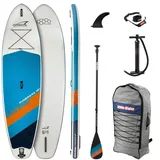 WHITE WATER SUP-Board-Set Set 2022 Funboard 10'8" x 34" x 6" Oceanblue