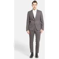 Lawrence Grey Hosenanzug Business-anzug Gemustert Modern Fit 1-reihig grau 48