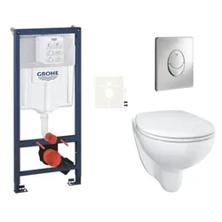 GROHE Bau Ceramic Hänge-WC Set für Trockenbau / Vorwandinstallation SIKOGRSBAUSA