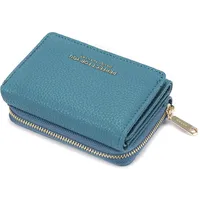 ANYWN Geldbörse Damen klein, Geldbeutel Damen klein, kleines Portemonnaie Damen, Geldtasche klein Damen mit Große Kapazität, Elegante und Süße Damen Geldbeutel mit Großes Münzfach 33-Blau