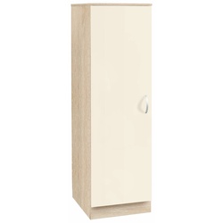 Seitenschrank WIHO KÜCHEN „Flexi“ Schränke Gr. B/H/T: 50 cm x 165 cm x 60 cm, front: magolia, korpus: sonoma eiche Seitenschrank