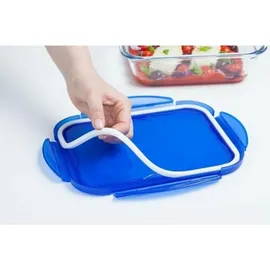 Pyrex Frischhaltedose rechteckig transparent 0,8 l 5-teiliges Set