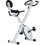 SportPlus Heimtrainer SP-HT-1004-W-iE, Heimtrainer, S-Bike klappbar, Trainingscomputer, Hometrainer, X-Bike weiß