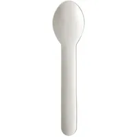 Papstar Kaffeelöffel Papier 13 cm 120 St. Weiß