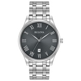 Bulova Herrenuhr Classic 96B261 - Silber/Grau