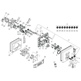 Axor ShowerSelect Duschthermostat eckig für 2 Verbraucher roségold 36712300