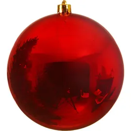 Kaemingk Bruchfeste Outdoor Xxl Weihnachtskugel Christmas Red rot Ø 25 cm - Kunststoff