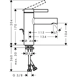 Hansgrohe Zesis S Einhandmischer Mattschwarz