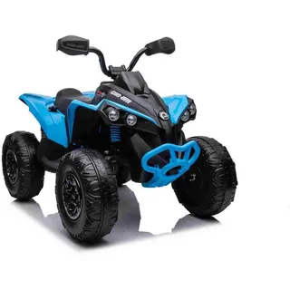 BoGi Elektro-Kinderquad Can-am ATV Quad Kinderfahrzeug Elektrofahrzeug 2x200W Motor 24V 7Ah, Fahrspaß für Kinder mit Stil – Can- Am Renegade 24V 7Ah, Ledersitz blau