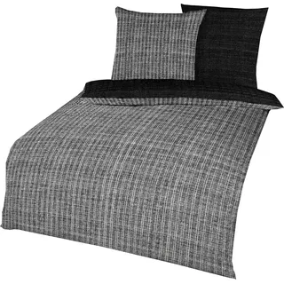 Mako-Satin schwarz 155 x 220 cm + 80 x 80 cm