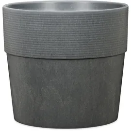 Scheurich Pflanzgefäß mit Reservoir Groove+ 266 Ø 30 x 26 cm carbon