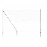 vidaXL Zaunpfosten 10 x 160 cm Silber/Stahl