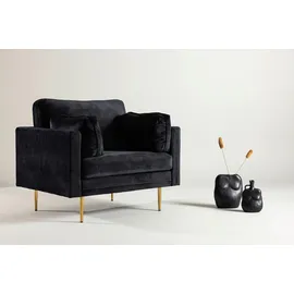 Livetastic Sessel Boom Polyester 110 x 84 x 86 cm Schwarz