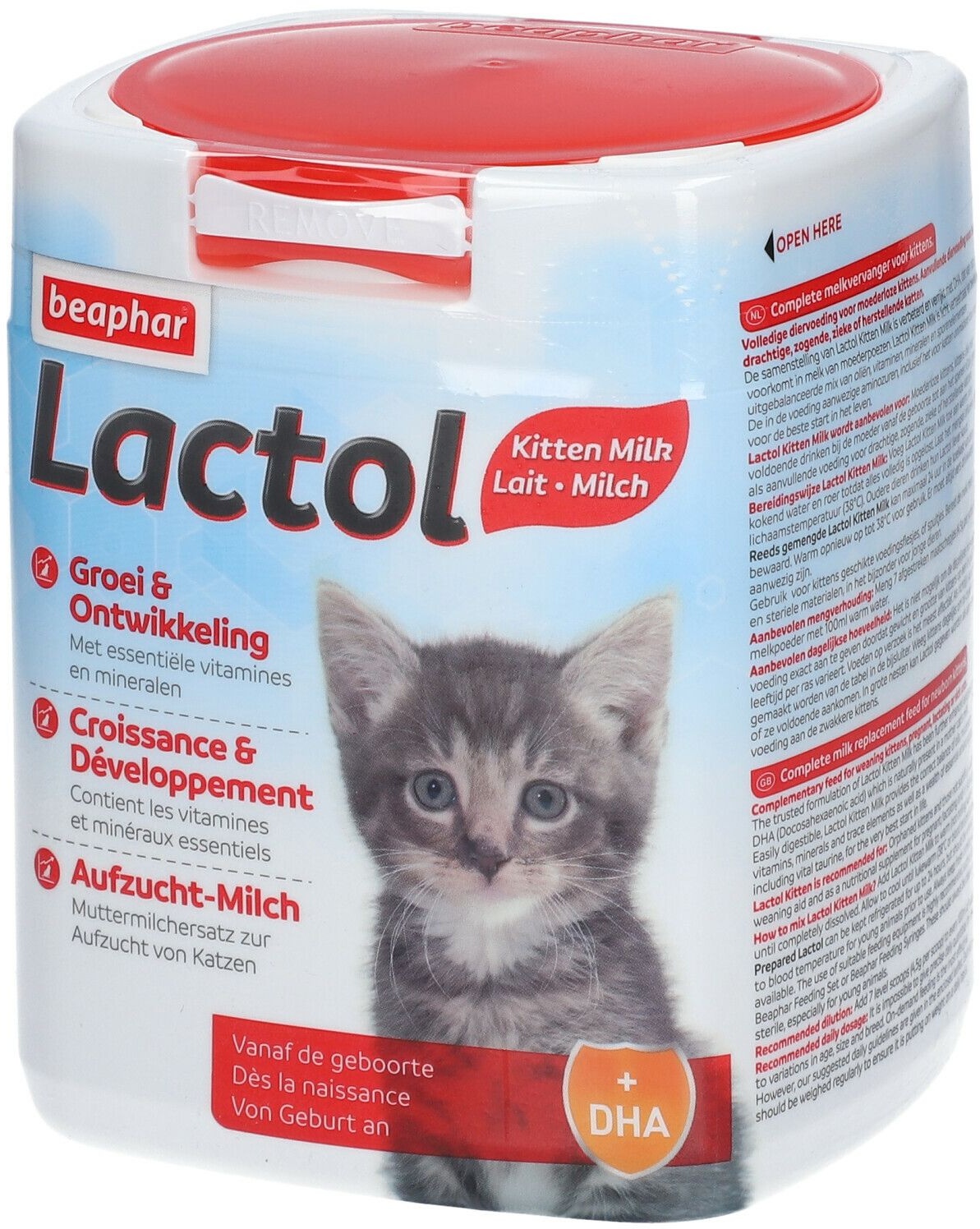 beaphar® Lactol Lait maternisé pour chaton 500 g Poudre