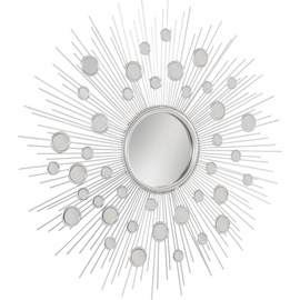 Leonique Dekospiegel »Spiegel, silber«, Wandspiegel, Sonne, rund, Ø 81 cm, Rahmen aus Metall,