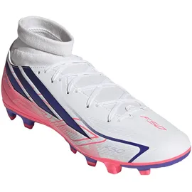 adidas F50 Hyperfast Club Mid Nockenschuhe Herren Cloud White/Solar Purple/Solar Turbo 48