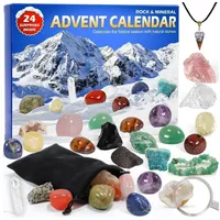 LuxusKollektion Schmuck-Adventskalender Adventskalender 2024 Kinder Heilsteine Fossilien Edelsteine