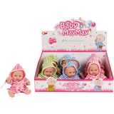 Kids Globe Babypuppe MayMay mit Badeanzug rosa 20cm 3fach sortiert