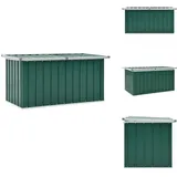 Gartenbox Grün 129x67x65 cm - Gartenbox - Stahltür - Gartenschuppen - Auflagenbox - Gartenaufbewahrung