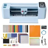 Vevor Vinylschneidemaschine 30 cm, Schneideplotter/Plottermaschine mit Steuerung (Knopf/Bildschirm), Kompatibel mit Mac/Windows/Android/iOS, Vinylcutter für Bastelarbeiten, Karten & Wohnaccessoires