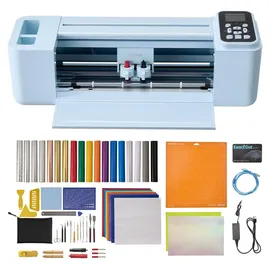 Vevor Vinylschneidemaschine 30 cm, Schneideplotter/Plottermaschine mit Steuerung (Knopf/Bildschirm), Kompatibel mit Mac/Windows/Android/iOS, Vinylcutter für Bastelarbeiten, Karten & Wohnaccessoires
