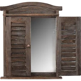 Mendler Wandspiegel 53 x 42 cm Braun