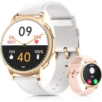 TIFOZEN P2 Smartwatch (3,8 cm, android ios), Damen Smartwatch mit 1.52" Display, Bluetooth Telefonie weiß