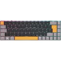 CHERRY MX-LP 2.1 COMPACT, Gaming Tastatur, Mechanisch, Cherry MX Low Profile, kabellos, Schwarz/Grau/Orange