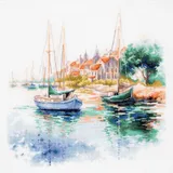 Marussia Magic Needle Kreuzstich Stickpackung Der stille Hafen, Zählmuster, 26x26cm