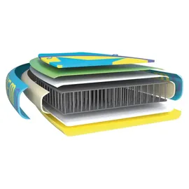 Happy People SUP Set 300 x 76 x 15 cm grün/blau