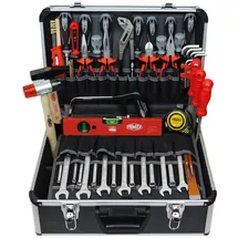 FAMEX Profi Werkzeugkoffer 440-93 bestückt Aluminium