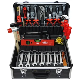 FAMEX Profi Werkzeugkoffer 440-93 bestückt Aluminium