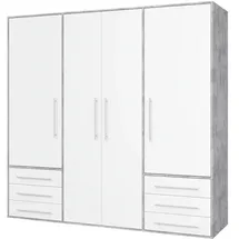 Sconto Kleiderschrank Morley 206 x 200 x 53 cm Grau