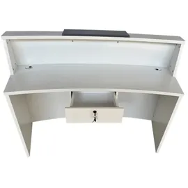 Jet-Line Empfangstheke/Tresen/Rezeption VALENCE weiß Salon Kanzlei Praxis Möbel von 120 cm