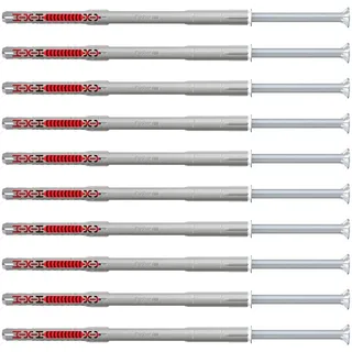 Fischer Langschaftdübel duoxpand 10 x 160 T Senkkopfschraube - 10 Stück - 562159