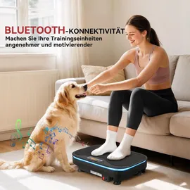 sportnow Vibrationsplatte Schwarz
