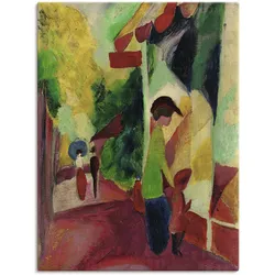 Artland Wandbild »Schaufenster mit gelben Bäumen. 1914«, Gruppen & Familien, (1 St.), als Leinwandbild, Wandaufkleber in verschied. Größen Artland Farbe Bild(er): bunt