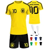 Deutschland Trikot Kinder Herren Damen WM 2026 Fussball Geschenke Jungen Coole Sachen für Jungs Fußball Trainingsanzug Tshirt EM Shirt geschenk junge 10 jahre Fußballtrikot Mädchen Set IIIII20Fo7IIIII - 134