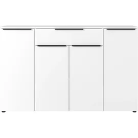 Germania Sideboard Mailand 161 x 101 x 40 cm Weiß / Grau