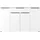 Germania Sideboard Mailand 161 x 101 x 40 cm Weiß / Grau
