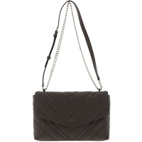 DKNY Women's Madison Large Envelope Flap with Adjustable Chain Strap in Lamb Nappa Leather Shoulder Bag, Truffle