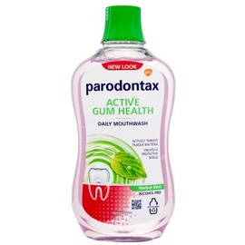 Parodontax Active Gum Health Herbal Mint 500 ml Mundspülung mit Minzgeschmack zum Schutz des Zahnfleisches