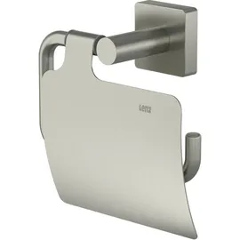 Lenz Toilettenpapierhalter mit Deckel, Nickel)