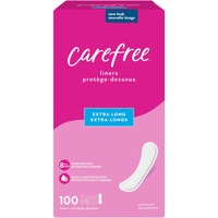 Carefree Slipeinlagen, extra lang, unverpackt, ohne Duft, 100 Stück (Verpackung kann variieren)