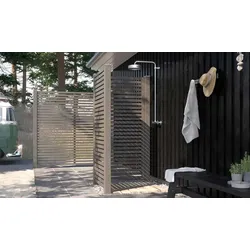 Rankgitter Tokyo Einzeltor – Gartenzauntor aus Kiefern/Fichtenholz, umbragrau – 1-flügeliges Tor – Gartenzauntür für Sichtschutz & Abtrennungen